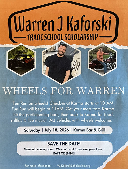 July 18 wheels for warren